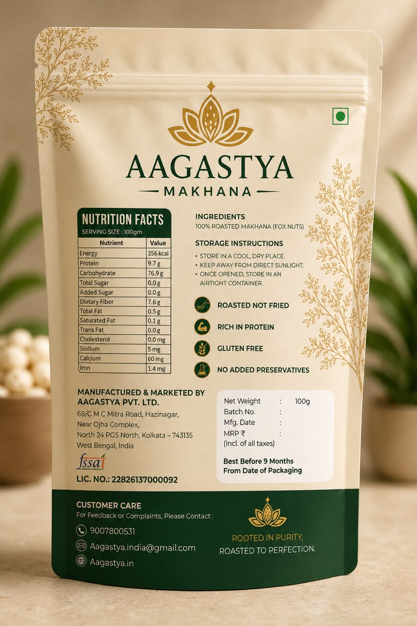 AAGASTYA PREMIUM RAW MAKHANA (FOX NUTS)