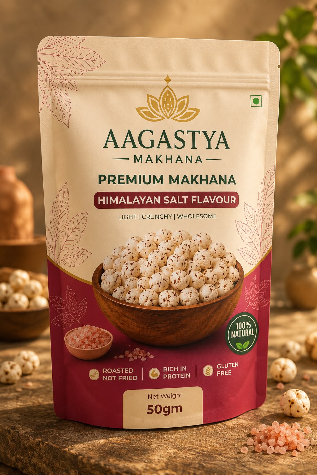 AAGASTYA HIMALAYAN PINK SALT MAKHANA